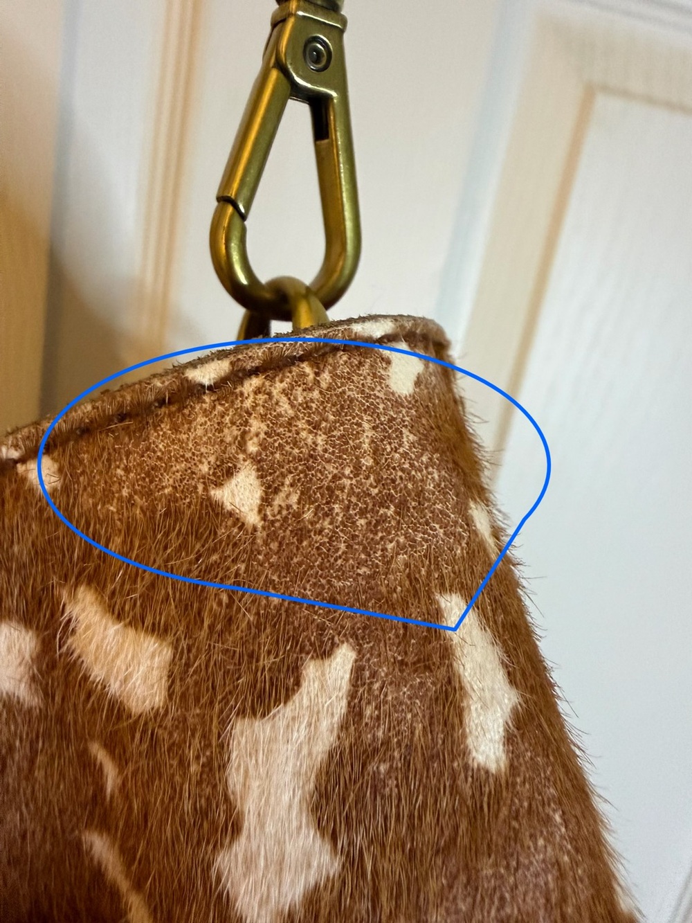 Madewell Brown and White Transport Leopard-Print Calf Hair Tote - Picture 9 of 13
